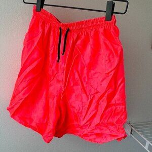 Neon Pink Checkered Shorts